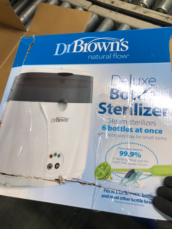 Photo 1 of Dr. Brown's Deluxe Bottle Sterilizer and Baby Bottle Cleaning Brush with Sponge and Scrubber Bundle Sterilizing & Cleaning Set