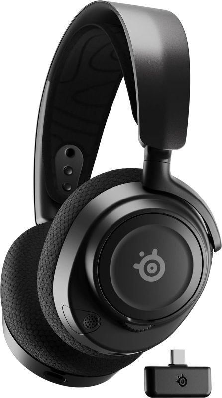 Photo 1 of NEW SteelSeries Arctis Nova 7 Wireless Multi-Platform Gaming Headset – Simultaneous Wireless 2.4GHz & Bluetooth – Comfort Design - Fast Charging 38Hr Battery – PC, PS, Switch, Mobile Black Arctis Nova 7