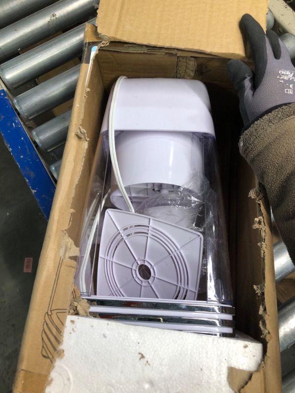 Photo 1 of Nostalgia Retro Electric Table-Top Snow Cone Maker, Vintage Shaved Ice Machine Includes 1 Reusable Plastic Cup and Ice Mold, White