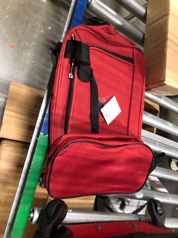 Photo 5 of ** MISSING 28" ** Travelers Club Chicago Hardside Expandable Spinner Luggage, Red, set 