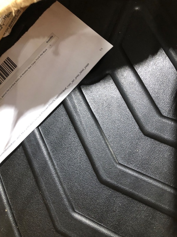 Photo 4 of Mixsuper Liner Cargo Liner for 2021-2023 Jeep Grand Cherokee L, Behind The 2nd Row Seats, All Weather Rear Cargo Trunk Mat Black