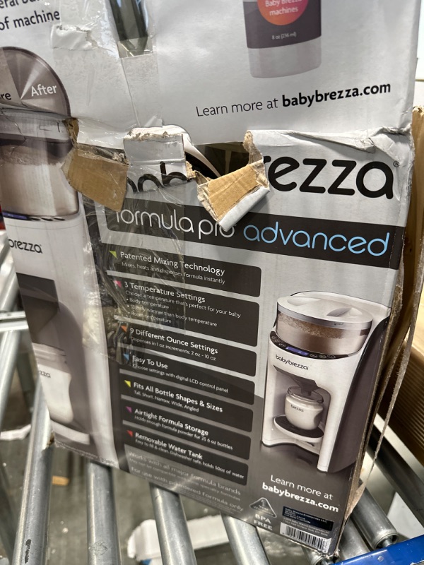 Photo 2 of New and Improved Baby Brezza Formula Pro Advanced Formula Dispenser Machine - Automatically Mix a Warm Formula Bottle Instantly - Easily Make Bottle with Automatic Powder Blending