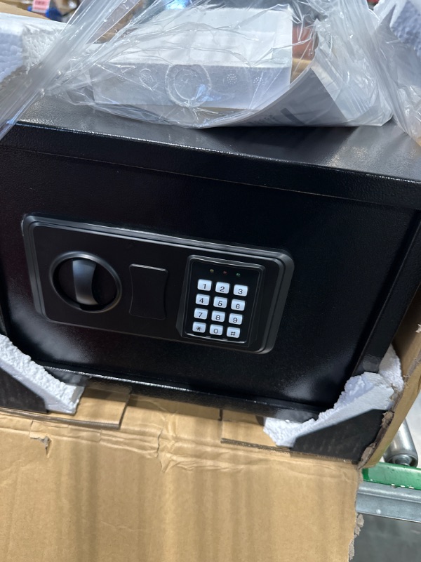 Photo 3 of 0.8 Cubic Home Safe Fireproof Waterproof with Digital Keypad Key, Anti-Theft Fireproof Safe with Fireproof Money Bag, Security Safe Box for Pistol Money Medicine Important Documents 0.8Cubic