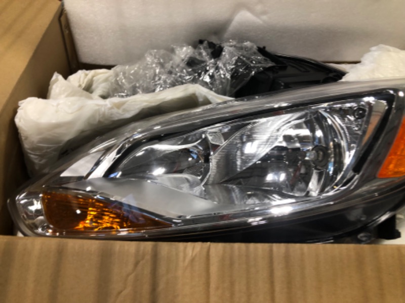 Photo 4 of BoardRoad Headlights Assemblyeadlamps Replacement Chrome Housing Amber Reflector Driver and Passenger Side