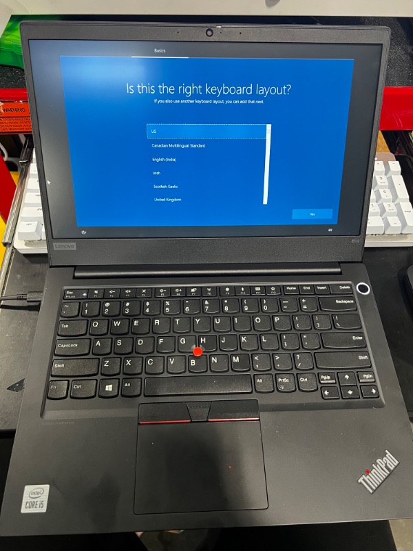 Photo 9 of Lenovo 2023 Newest ThinkPad E15 Gen 4 Business Laptop, 15.6'' FHD IPS Display 300 nits, Hex-Core AMD Ryzen 5 5625U (Upto 4.3GHz), 16GB RAM, 256GB NVMe SSD, WiFi, Win 11 Pro, w/MarxsolCables, Black 8GB RAM + 256GB SSD