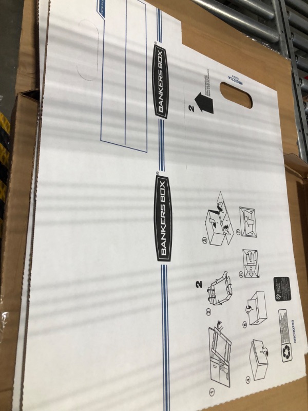 Photo 3 of Bankers Box 10.5 in. L x 12.5 in. W x 16.3 in. D Basic-Duty Stor/File Moving Boxe