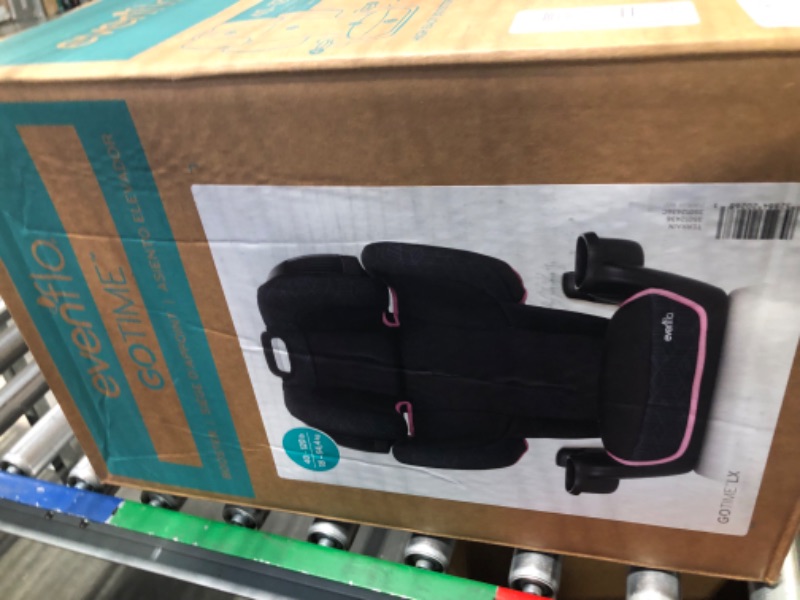 Photo 2 of Evenflo GoTime LX High Back Booster Car Seat High Back Terrain Pink