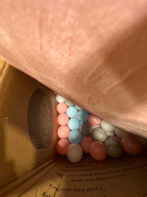 Photo 1 of BIERUM Foam Ball Pit for Toddlers, 35.5" Kids Ball Pit with 200 Balls Included, Soft Round and Easy to Set or Clean, Baby Ball Pit Playpen, Ideal Gift for Babies Infants Indoor Outdoor Game Light Pink
