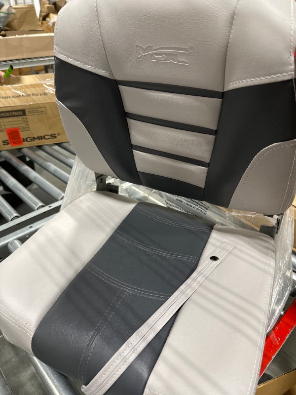 Photo 1 of MSC Fishing Folding Boat Seats,One Pack (S104 Light Grey/Dark Grey)