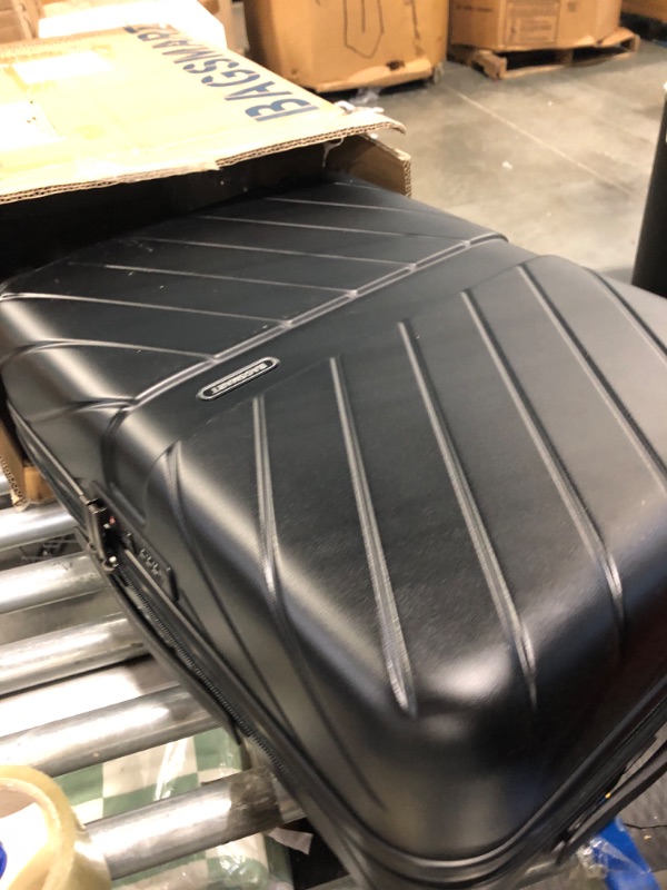 Photo 1 of BAGSMART Carry On Luggage Airline Approved, 20 Inch Lightweight Carry On Suitcase, Hard Shell Luggage with Spinner Wheels, 100% PC Rolling Suitcases for Men and Women, Black