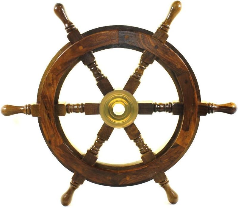 Photo 1 of 2pc ship wheel decoration 15ich
*not exact picture* 2 tips broke