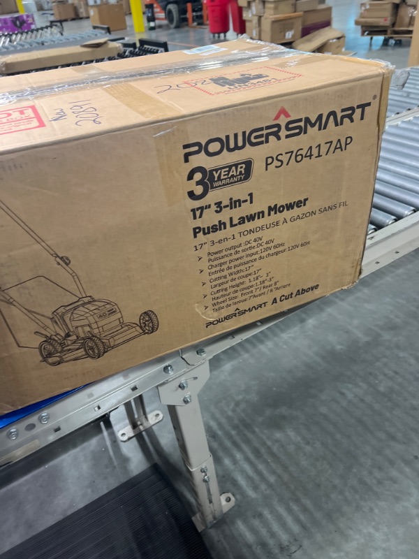 Photo 1 of PowerSmart 26-Inch Self-Propelled Lawn Mower, 80V Lithium-Ion Dual-Force Cutting Cordless Lawn Mower with 6.0Ah Battery & Charger 26" Mower(6.0Ah) / Self-Propelled / Yellow