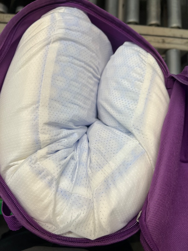Photo 1 of Berklan Harmony Pillow for Sleeping Supportive Elastic Grid Hex with 100% Soft Talalay Latex Pillow Core Relieves Shoulder and Neck Pain Oversized 27.55 inch Harmony Talalay Pillow