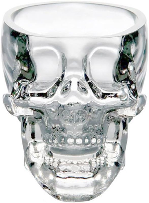 Photo 1 of  Creative skull glass creative skull cup vodka spirits cup glass new Crystal Skull cup