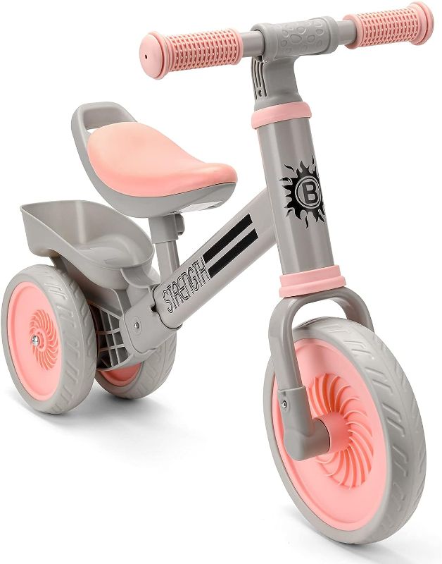 Photo 1 of Bakeling Balance Bike - Toddler Bike,Pink Tricycles for 2-4 Year olds,Baby Balance Bike,Toddler Balance Bike,Kids Balance Bike,Baby Bike,Ride on Toys for 2-4 Year Old,Kids Bikes,Toddler Toy for Gift
