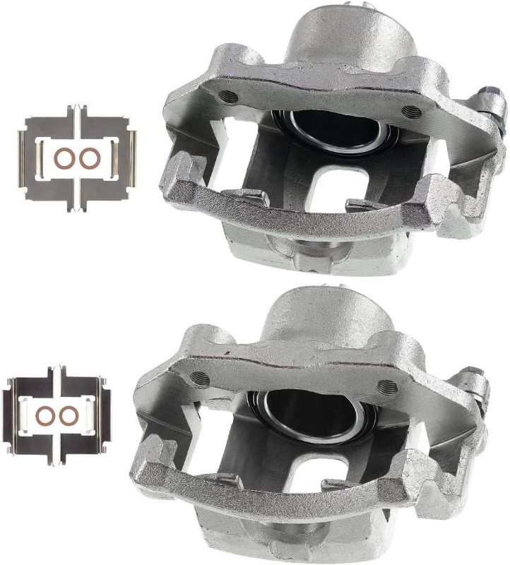 Photo 1 of A-Premium Disc Brake Caliper Assembly with Bracket Compatible with Select Nissan Models - 720 Pickup 1983-1986, D21 Pickup 1986-1994, Multi 1986-1988, Pickup 1986-2004 - Front Driver and Passenger