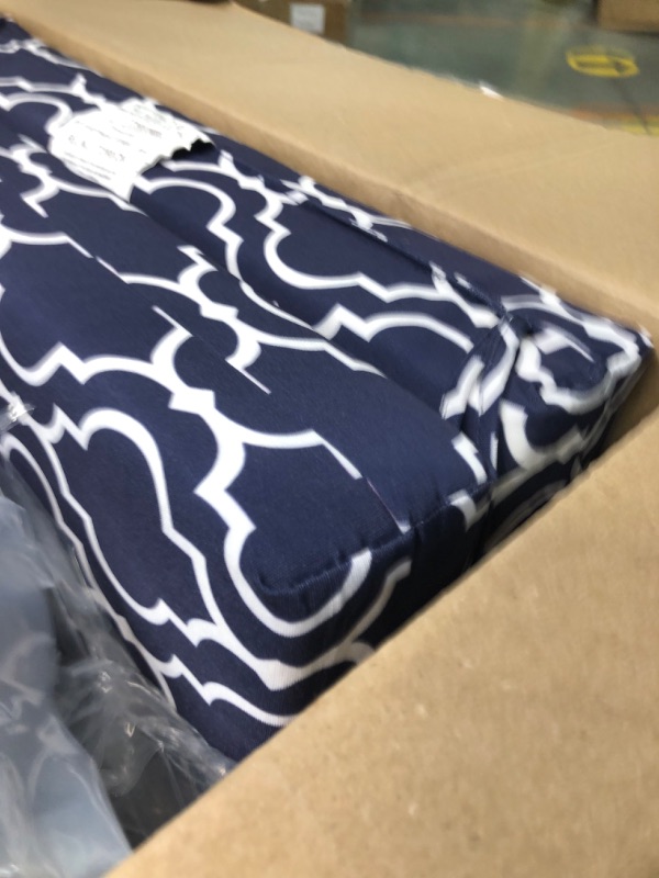 Photo 1 of 4 Outdoor Cushions For Chairs Navy Bluer And White