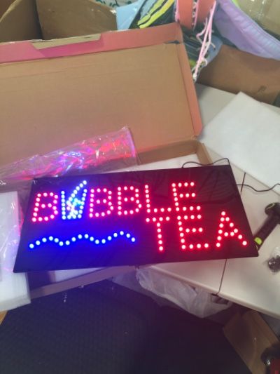 Photo 4 of Bubble Tea Sign, TOPKING Signage, LED Neon Open, Store, Window, Shop, Business, Display, Grand Opening Gift, Ba Bo Tea