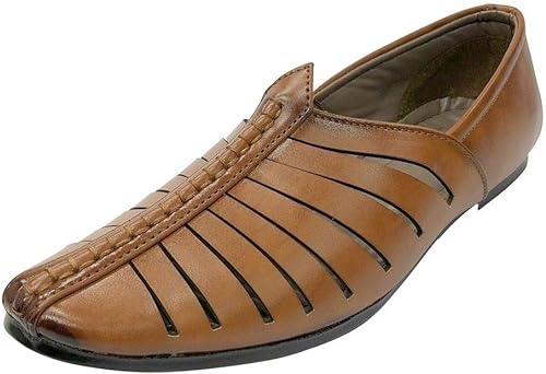 Photo 1 of Step n Style Mens Breathable Comfort Fashion Loafers Sherwani Shoes Indian Flat Ethnic
