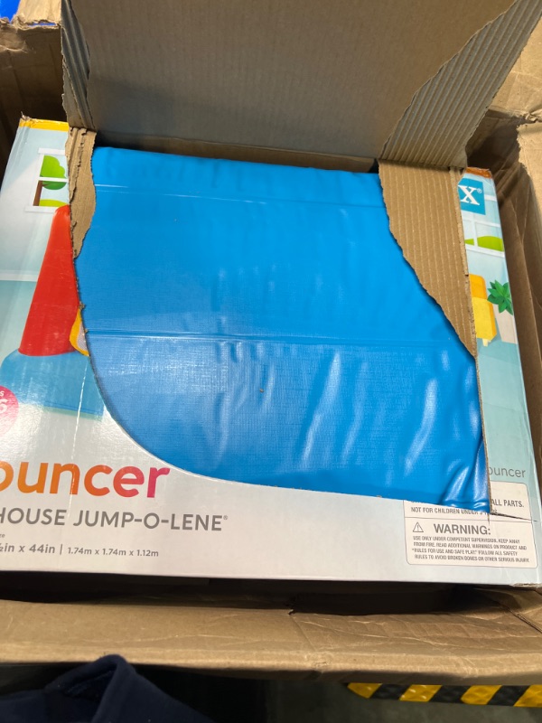 Photo 1 of Intex Inflatable Jump-O-Lene Playhouse Trampoline Bounce House for Kids Ages 3-6 Pool Red/Yellow, 68-1/2" L x 68-1/2" W x 44" H 1 Pack