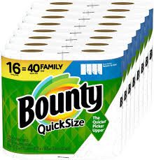 Photo 1 of Bounty Quick-Size Paper Towels, 16 Family Rolls = 40 Regular Rolls