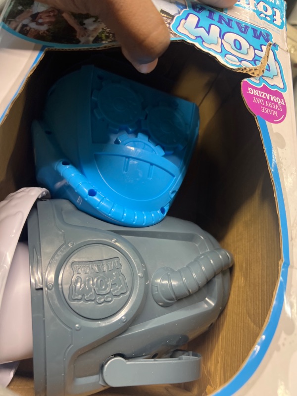 Photo 1 of Fom Mania Little Kids Fomalanche Foam Machine|Non Toxic Kid Powered Foam Line|Bonus 21oz of Foam Concentrate to Make tons of Foam|Machine for Parties, Birthdays, Outdoor Fun, Blue (93035)