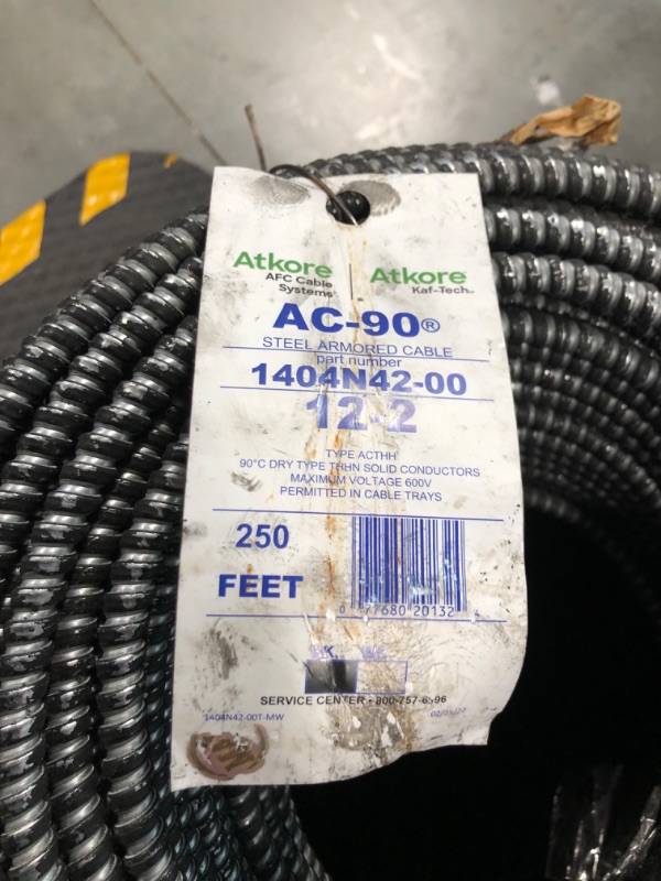 Photo 3 of THHN, 12 AWG, 20 Amp, 250' Long, Solid Core, 2 Strand Building Wire MPN:1404N42-00