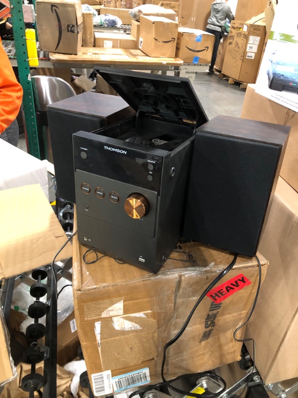 Photo 1 of THOMSON Bluetooth Home Stereo System, 60W HiFi Shelf Stereo System with CD Player & Wireless Bluetooth Audio Streaming, FM Radio, USB Playback, Aux-in & Earphone Jack, Remote Control