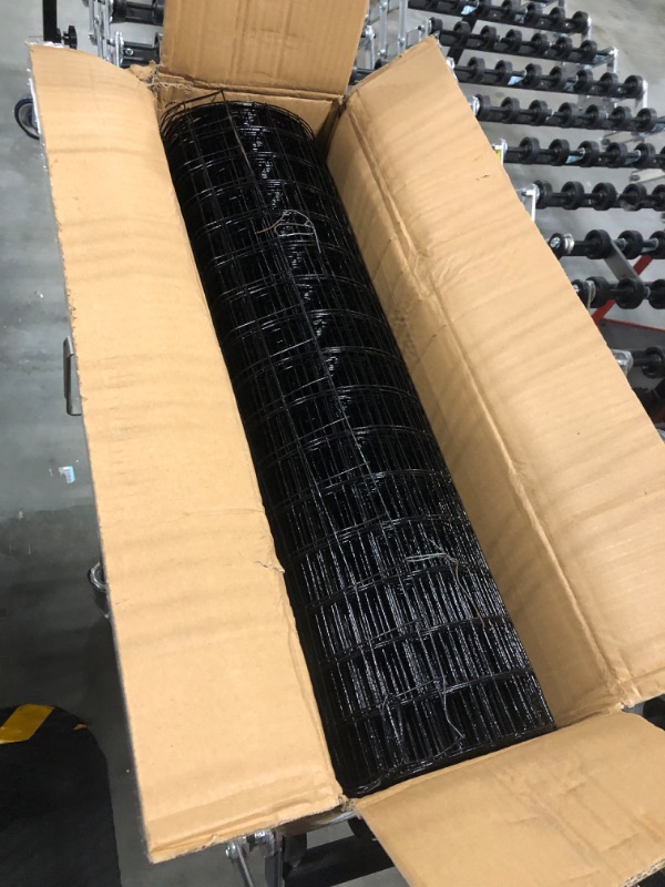 Photo 1 of 24'' x 50' 1.5inch Hardware Cloth 16 Gauge Black Vinyl Coated Welded Fence Mesh for Home and Garden Fence and Home Improvement Project