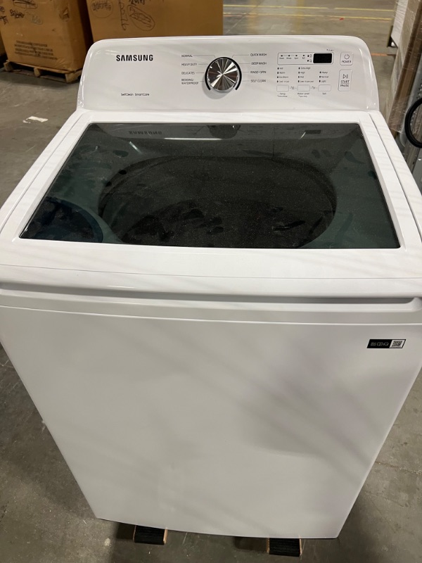 Photo 8 of Samsung 4.5-cu ft Impeller Top-Load Washer (White)