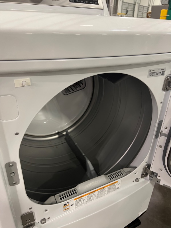 Photo 7 of ***PARTS ONLY**** LG EasyLoad 7.3-cu ft Smart Electric Dryer (White) ENERGY STAR