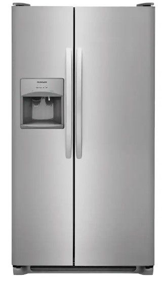 Photo 1 of Frigidaire 25.6-cu ft Side-by-Side Refrigerator with Ice Maker (Fingerprint Resistant Stainless Steel) ENERGY STAR
