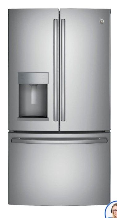 Photo 1 of GE 27.7-cu ft French Door Refrigerator with Ice Maker (Fingerprint-resistant Stainless Steel) ENERGY STAR
