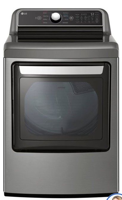 Photo 1 of LG EasyLoad 7.3-cu ft Smart Electric Dryer (Graphite Steel) ENERGY STAR
