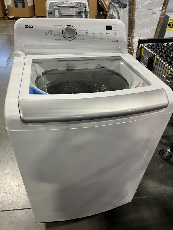 Photo 2 of LG ColdWash 5-cu ft High Efficiency Impeller Top-Load Washer (White) ENERGY STAR
