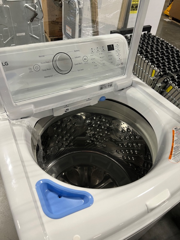 Photo 9 of LG ColdWash 5-cu ft High Efficiency Impeller Top-Load Washer (White) ENERGY STAR
