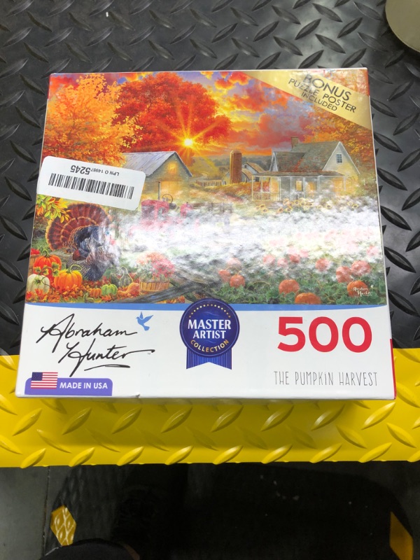 Photo 2 of Cra-Z-Art - RoseArt - Abraham Hunter - The Pumpkin Harvest - 1000 Piece Jigsaw Puzzle