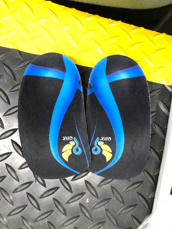 Photo 2 of 3/4 Arch Support Insoles for Women/Men,QBK Orthotics Shoe Insoles High Arch Supports Shoe Insoles for Plantar Fasciitis, Flat Feet, Over-Pronation,Height Increase Insoles, Heel Cushion Inserts?M Blue M:(Men6.5-8.5/Women7.5-9.5)