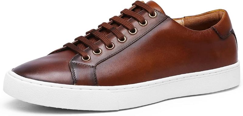 Photo 1 of Men's Sneakers Leather Casual Dress Sneakers Breathable Business Oxford Fashion Sneaker