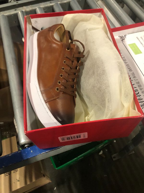 Photo 1 of Men's Sneakers Leather Casual Dress Sneakers Breathable Business Oxford Fashion Sneaker 7.5