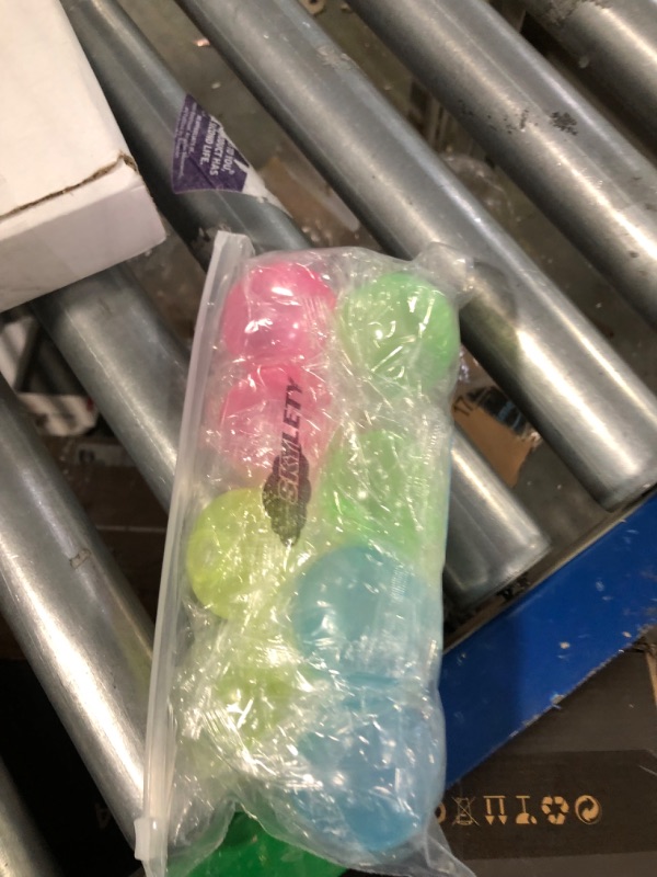 Photo 1 of 8 Pieces Glow in the Dark Stress Balls Ceiling Balls Sticky Balls That Stick to the Ceiling Glowing Balls for Relax Toy Teens and Adults (Pink, Yellow, Blue, Green, 1.8 Inches) Blue,green,pink,purple 1.8 Inches