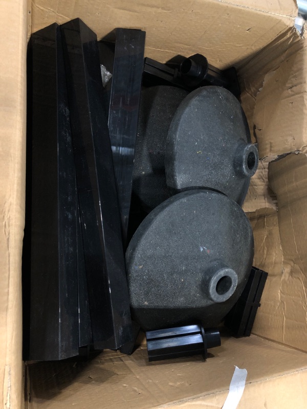Photo 1 of 4 Pack Stanchions Post with Velvet Rope, Crowd Control Stanchions, Queue Pole for for Movie Theater, Party Supplies Black