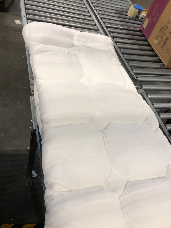 Photo 3 of ABENE King Mattress Topper for Back Pain Relief, Extra Thick Mattress Pad Pillowtop, Soft Mattress Protector Cover (King 76x80x18), Overfilled Down Alternative Filling White King