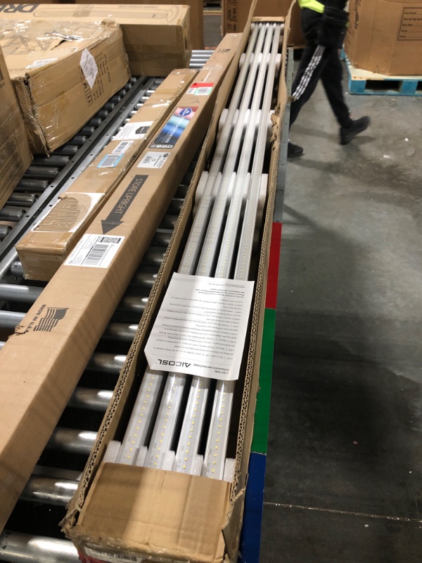 Photo 2 of 8 Foot Led Lights, F96T12 8ft Led Bulbs Fluorescent Replacement, T8 T10 T12 96" 45Watt FA8 Single Pin LED Shop Lights 5400LM, Ballast Bypass, 6000k, Workshop, Warehouse, Clear Cover(12 Pack) 12PACK Clear
