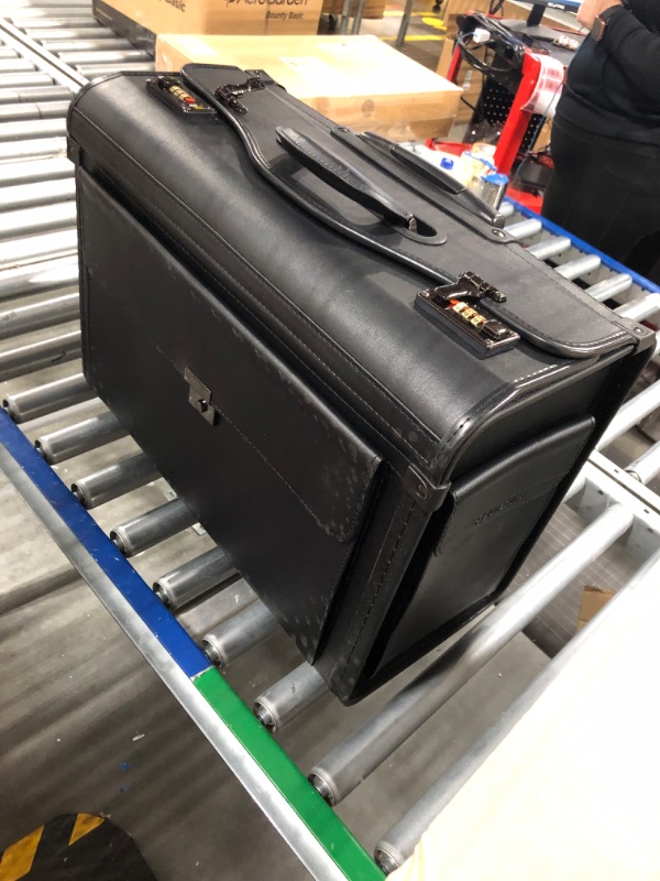 Photo 3 of Alpine Swiss Rolling 19" Laptop Briefcase on Wheels Attache Lawyers Case Legal Size One Size Black
