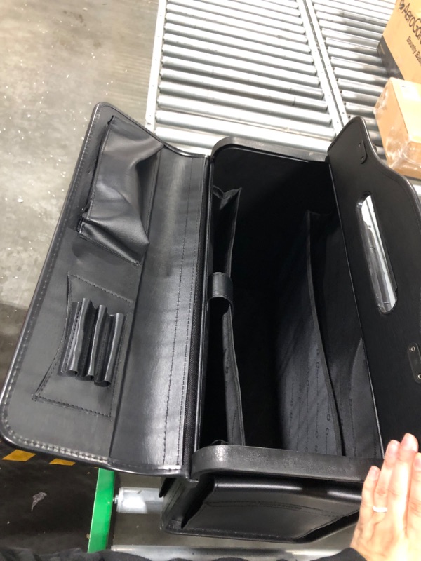 Photo 1 of Alpine Swiss Rolling 19" Laptop Briefcase on Wheels Attache Lawyers Case Legal Size One Size Black