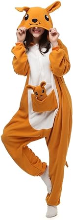 Photo 1 of DIZGE Unisex Adult Animal Onesie Fleece One Piece Cosplay Costumes Pajamas for Women Men
