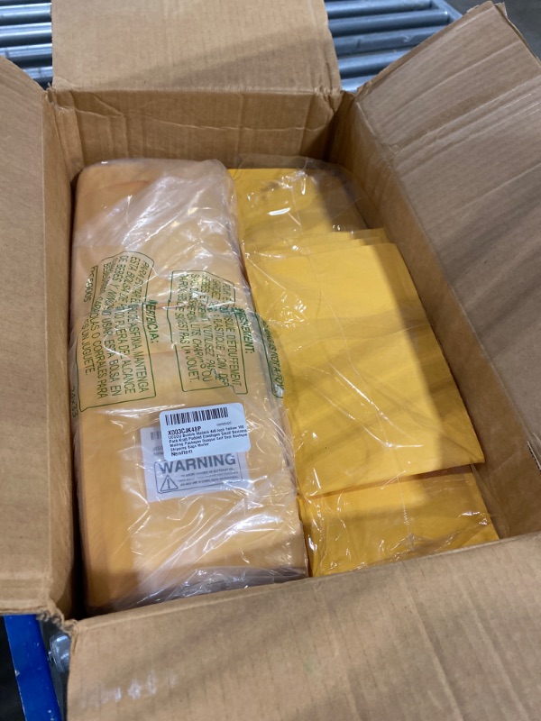 Photo 2 of UCGOU Bubble Mailers 4x8 Inch Yellow 200 Pack Kraft Padded Envelopes Small Business Mailing Packages Opaque Self Seal Boutique Shipping Bags Mailer