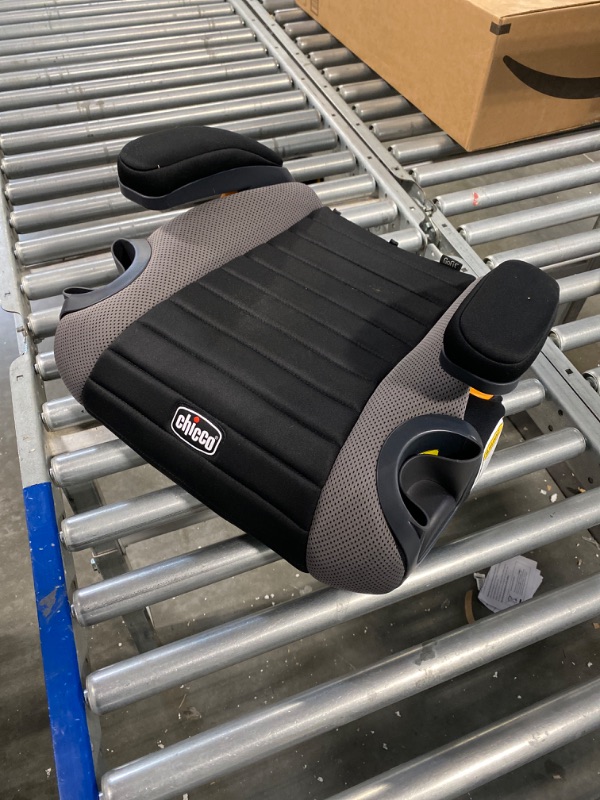 Photo 1 of Chicco GoFit Backless Booster Car Seat, Travel Booster Seat for Car, Portable Car Booster Seat for children 40-110 lbs. | Shark/Black/Grey Shark GoFit