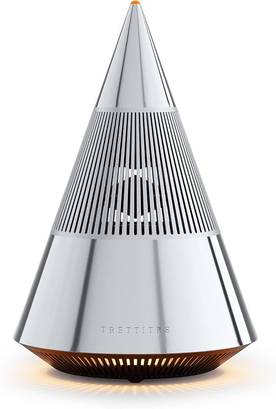 Photo 1 of trettitre TreSound Mini Bluetooth Speaker with 360° Surround Sound, Portable Bluetooth Speakers Wireless All-Metal Body with 10 Hours Playtime, TWS Interconnection Technology (Silver)